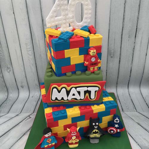40th Birthday Cake - Lego theme