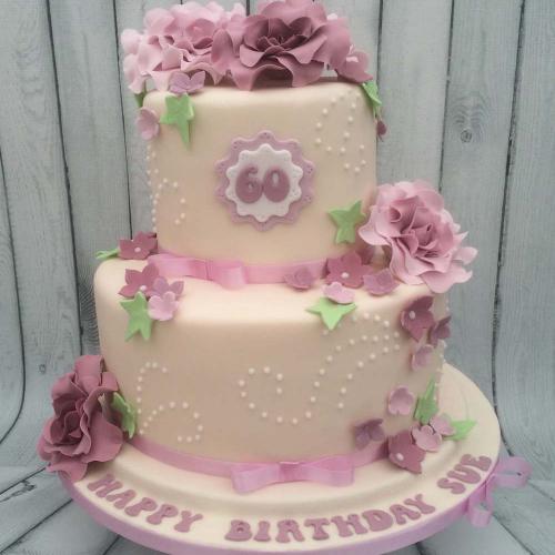 Two Tiered Birthday Cake