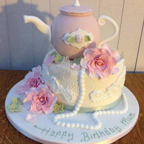 Teapot Birthday Cake for Mum